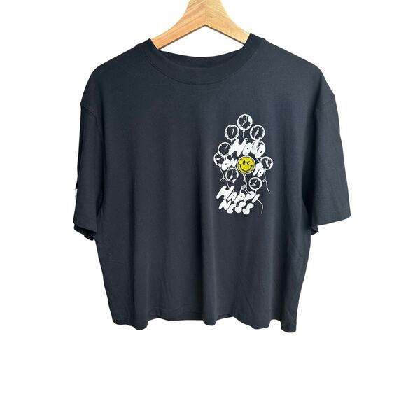 Fabletics x S.W. Smiley Cotton T-Shirt - Size M - New - Picture 1 of 11